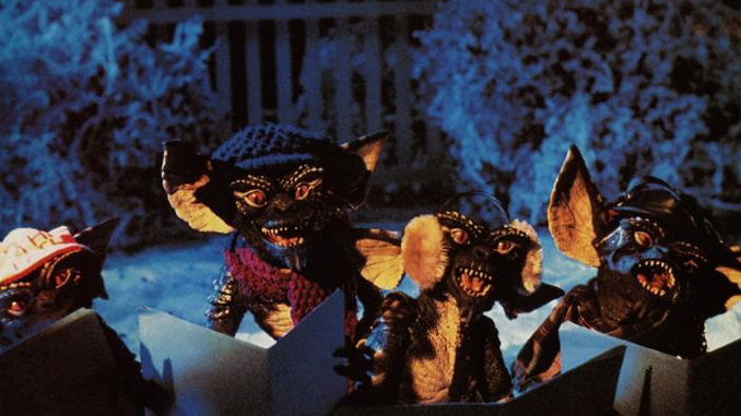 Koret vårt. Utenfor huset til Mrs Deagle. Før vi tok repern på henne. Foto: Gremlins Wiki. gremlins-03